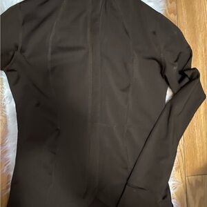 Elegant Brown Long-Sleeve Top